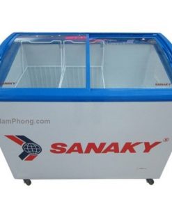 Mặt trên tủ đông Sanaky VH-402KW 312 lít kính cong cửa lùa 2 ngăn đông mát
