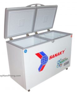Bên trong tủ đông Sanaky VH-2599A3 208 lit Inverter