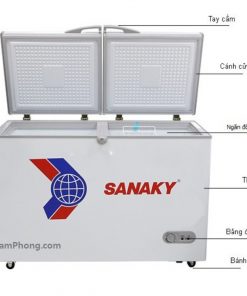 Các bộ phận của tủ đông Sanaky VH-255A2 208 lít