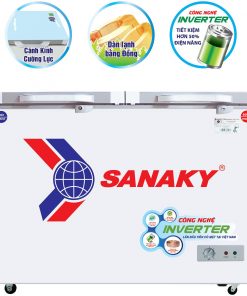 Tủ đông Sanaky INVERTER VH-4099W4K mặt kính cường lực