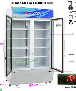 Tủ mát Alaska LC-800C 800 lít 2 cánh